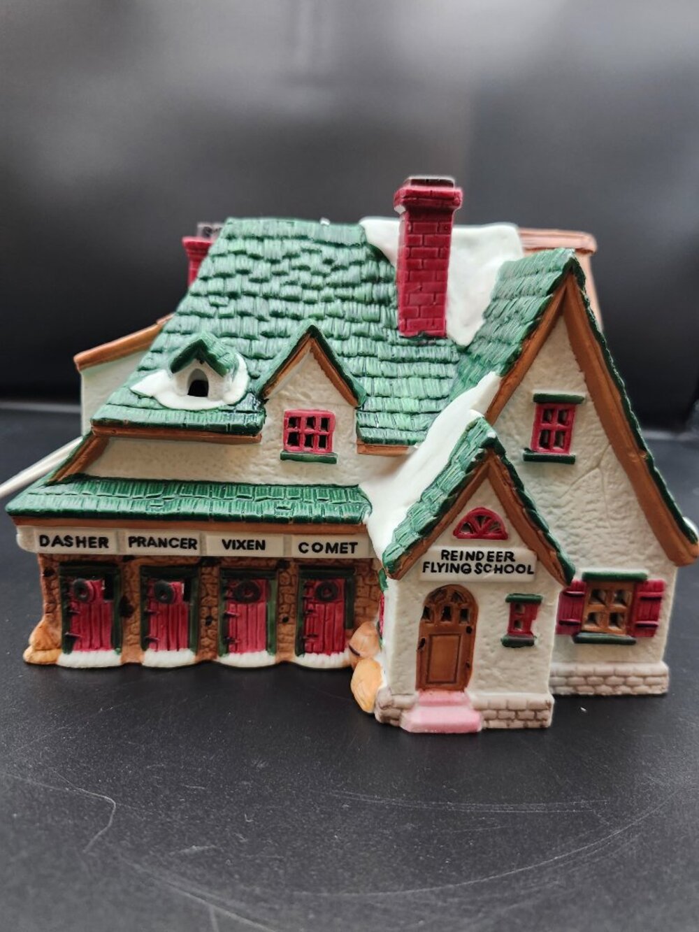 Vintage Lemax Dickensvale Collectibles Reindeer Flying School Village